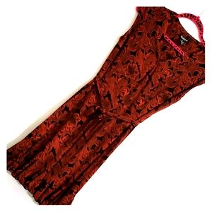 Beautiful orange and black dress